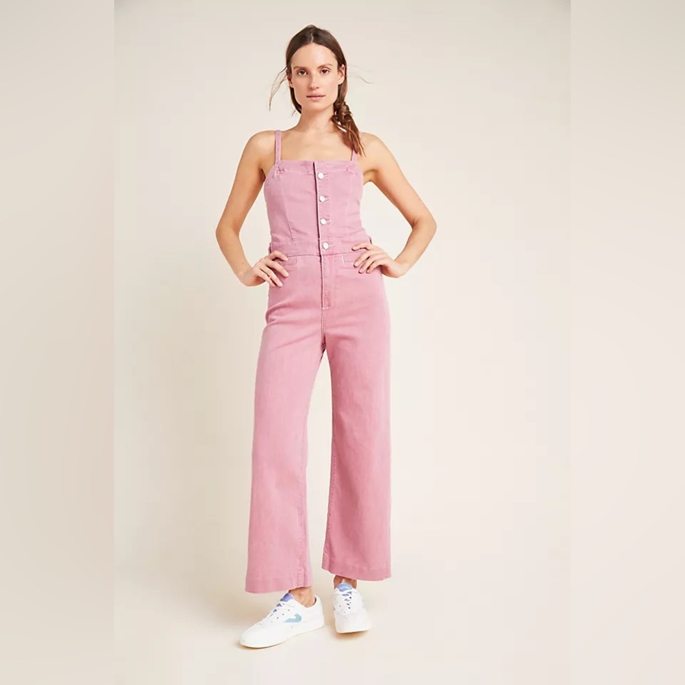 PAIGE Pink Women's Jeans Overalls